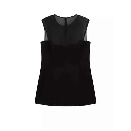 Khaite Cotton And Viscose Top With Silk Lining Black 