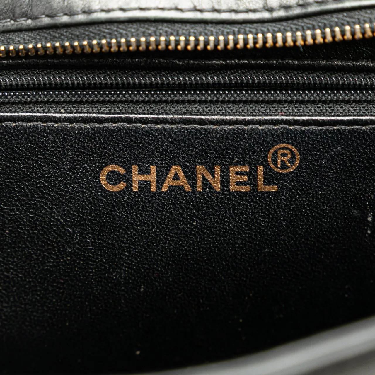Thumbnail - Chanel Shopper - Lambskin Embroidered Logo Tote - Gr. unisize - in Schwarz - für Damen