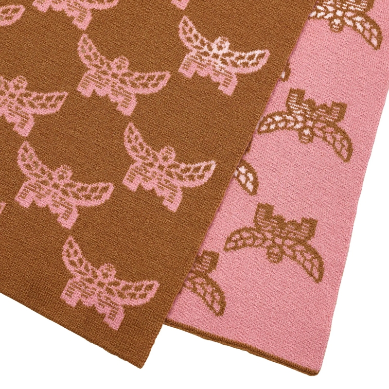 MCM Wollschal Mcm Col Wool Jqd Stole 195*30, One Size Fairy Pink(Image 3)