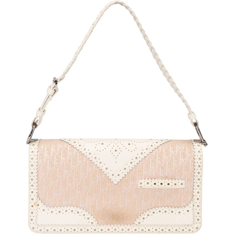 Christian Dior Schultertasche Christian Dior Mini Trotter Monogram Shoulder Bag rot