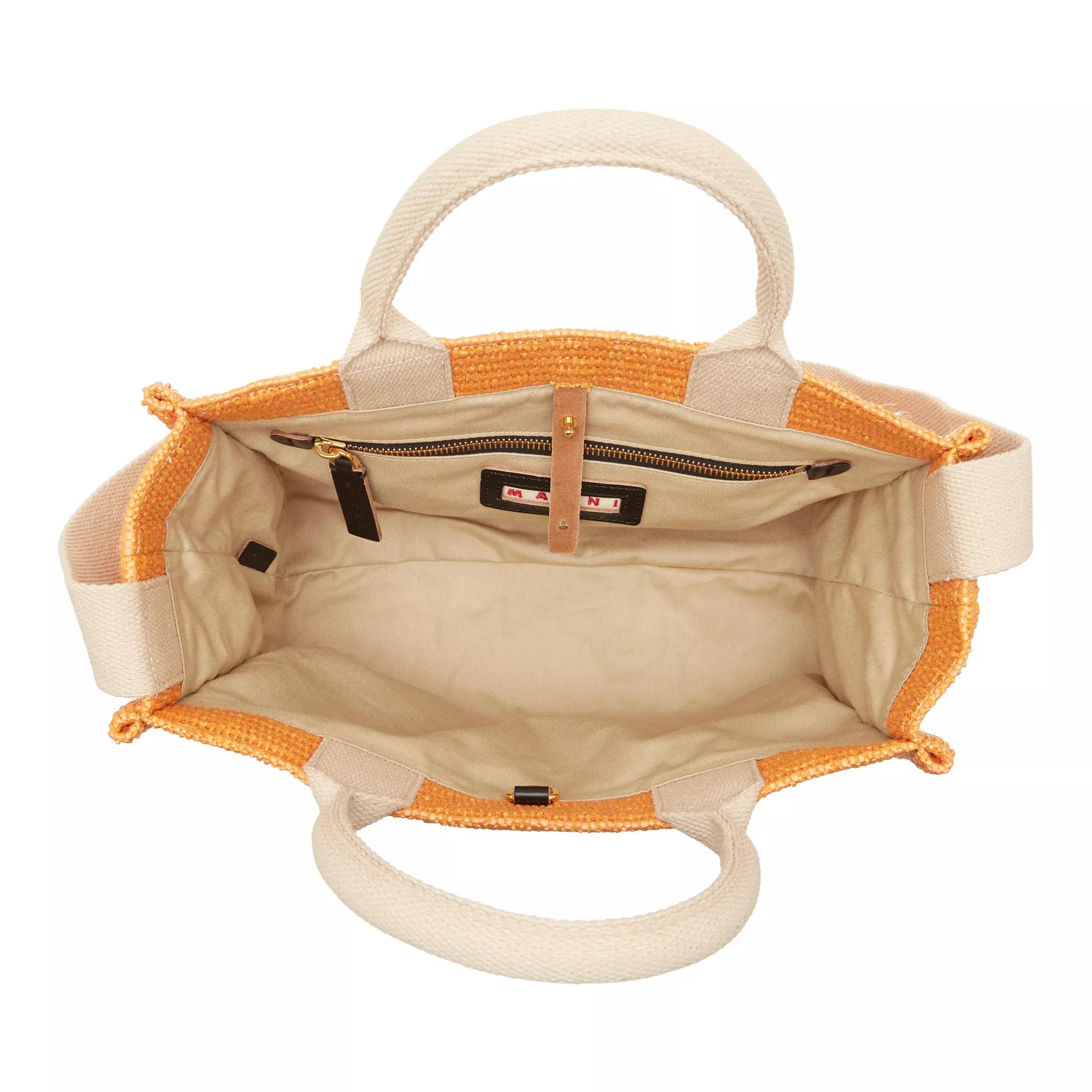 Marni Shoppers & Totes Small Basket in oranje