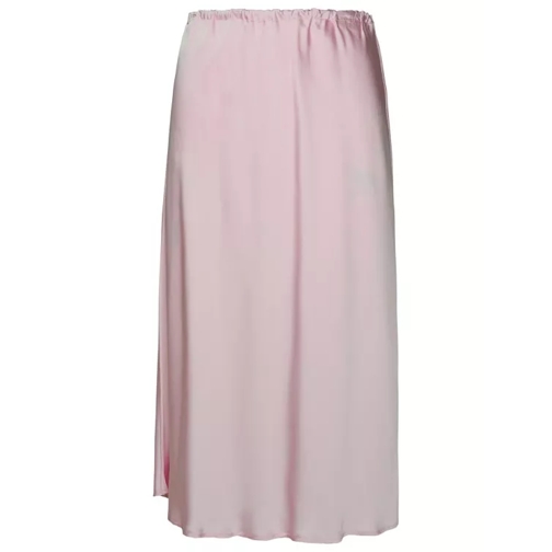 Jil Sander  Pink Viscose Skirt Pink