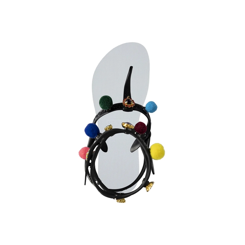 UZURII Flip Flops Zehentrenner Mondriaan Colorful Black weiss(Image 3)