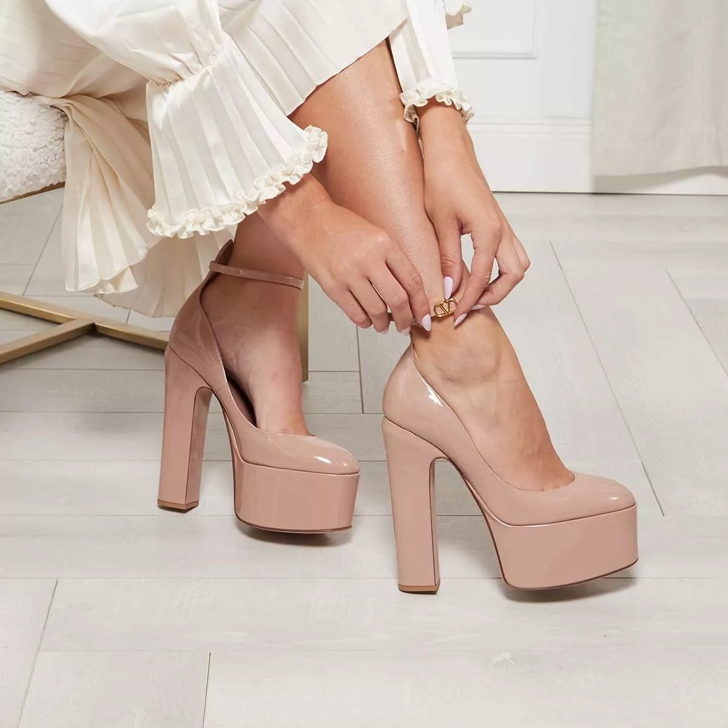 Tan sales platform heel