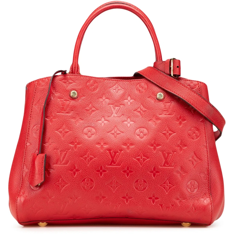 Louis Vuitton Sac à bandoulière Monogram Empreinte Montaigne MM rot