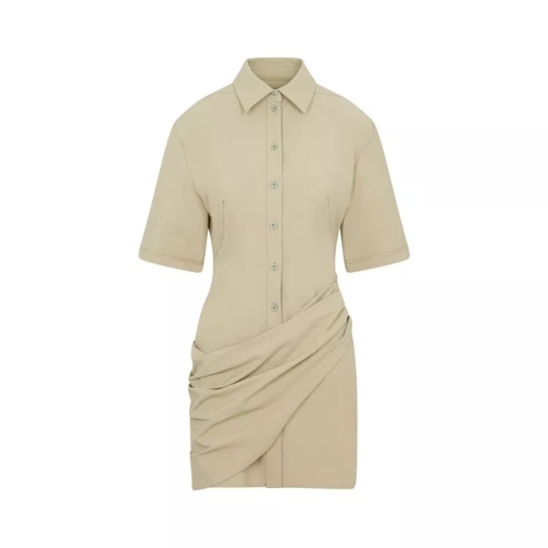 Jacquemus Light Khaki La Robe Camisa Dress Neutrals 