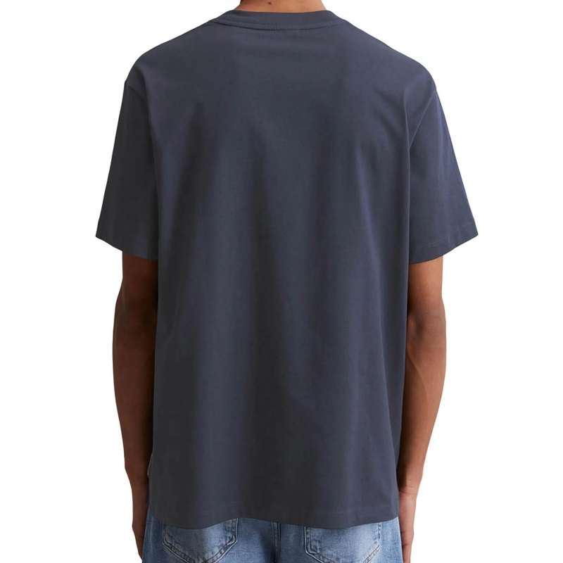 Marc O´Polo Hemd T-Shirt, SSL, Logo Print, Relax 1er Pack dunkel-blau(Image 3)