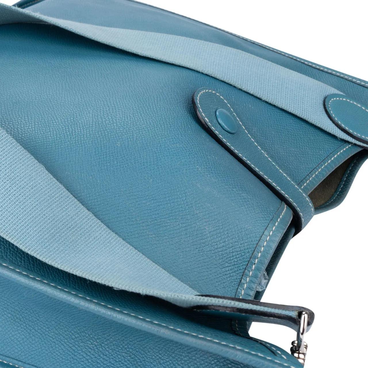 Thumbnail - Hermès Crossbody Bags - Hermes Bleu Atoll Courchevel Evelyne GM Crossbody - Gr. unisize - in Bunt - für Damen