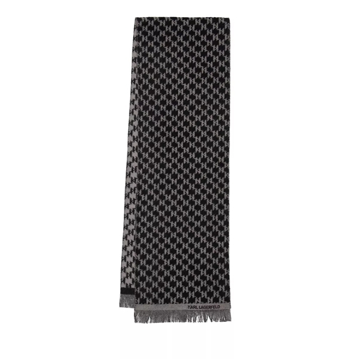 Karl Lagerfeld K/Monogram Woven Scarf A999 Black Wollschal