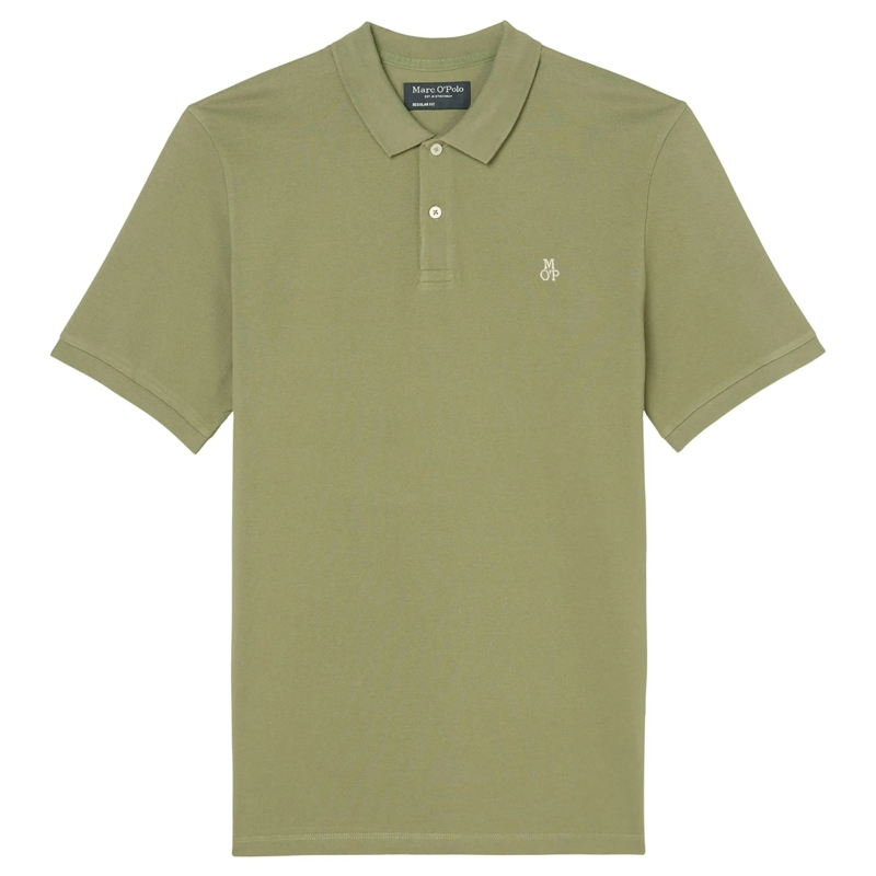 Marc O´Polo Poloshirt Small-Logo 1er Pack grün
