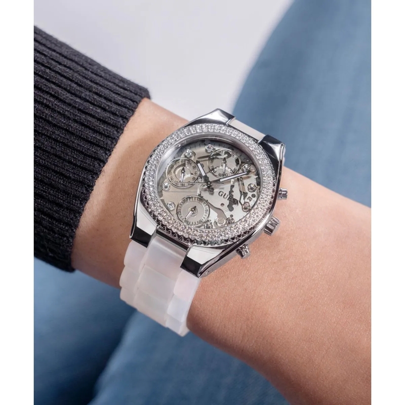 Guess Chronograph Quarz-Analoguhr Jelly weiss(Image 2)