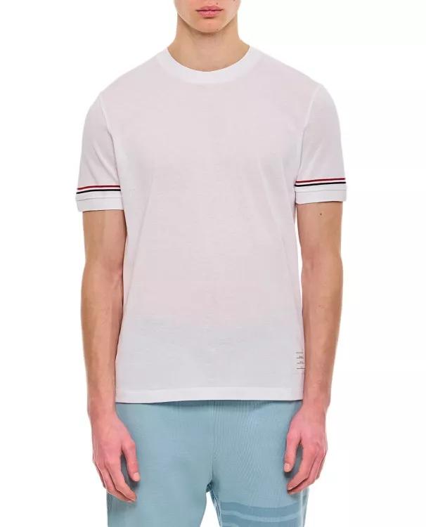 Thom Browne - Ribbed Cuff T-Shirt - Größe 2 - white