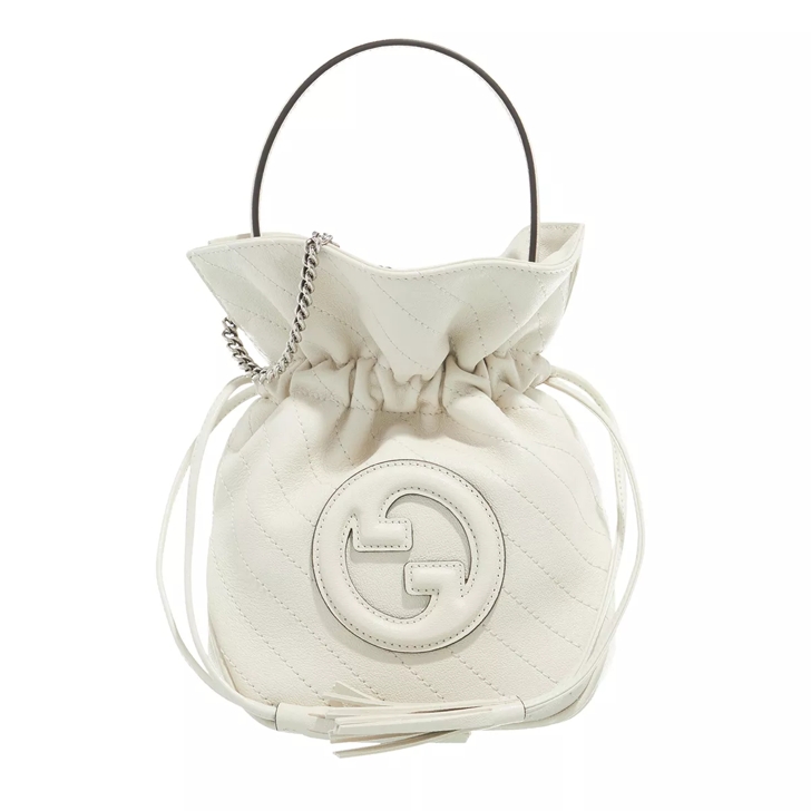 White bucket bag online leather