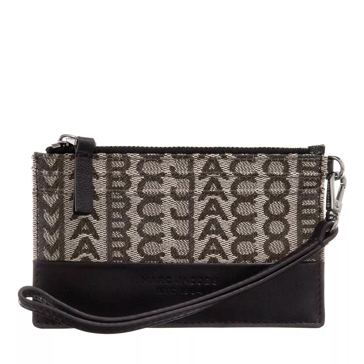 Marc Jacobs The Monogram Top Zip Wristlet Beige Multicolor 