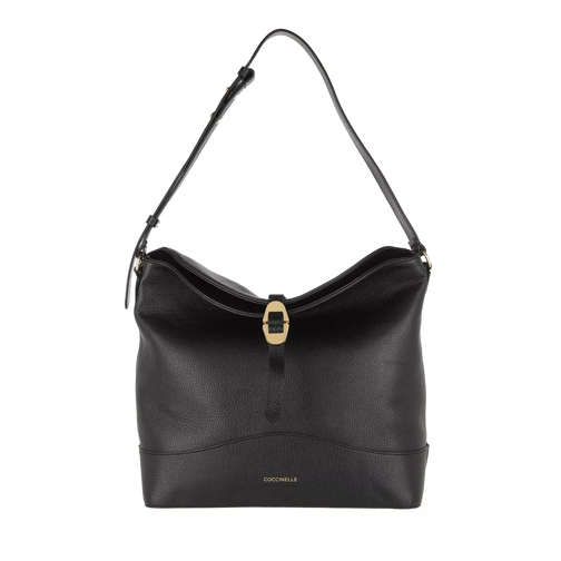 Coccinelle Handbag Grained Leather Noir Hobo Bag