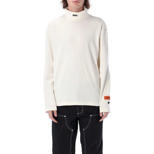 Heron Preston T-shirts HPNY embroidered rollneck weiß