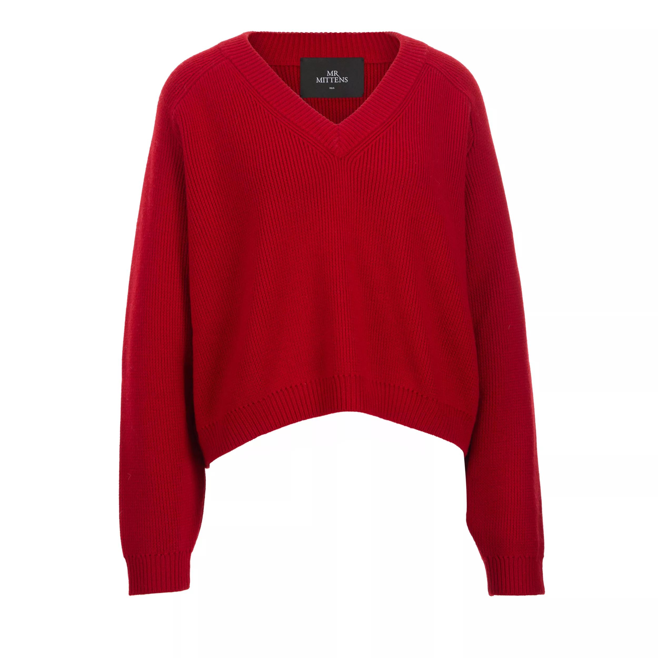 Mr. Mittens - V NECK JUMPER - Größe XS/S - rot