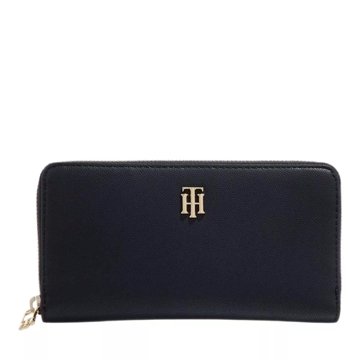 Tommy Hilfiger Th Timeless Large Za Space Blue Zip-Around Wallet