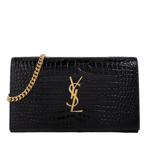 Saint Laurent Mono Cocco Print Monet New Jolie Black Cross body-väskor