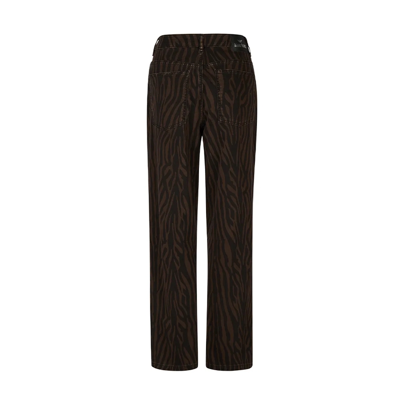 Marc Aurel Barrel-Jeans Barreljeans- 6-Pocket-Modell- veganes Lederlabe braun(Image 5)