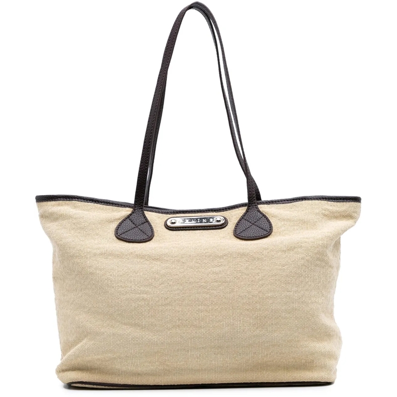Celine Shopper Raffia Tote braun