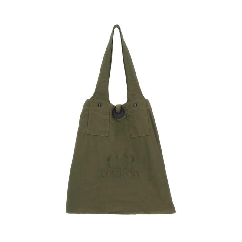 CP Company Tote Twill Bag Green