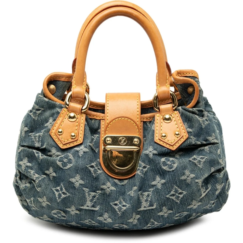 Louis Vuitton Fourre-tout Monogram Denim Pleaty blau