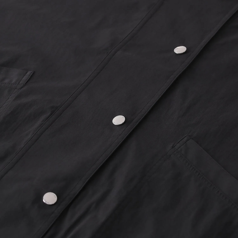 TOTEME Übergangsjacke Jacke aus Baumwoll-Mix schwarz(Image 4)