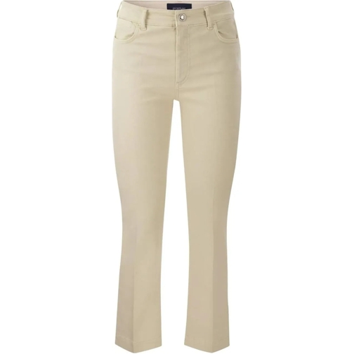 Sportmax Jeans à jambe droite Sportmax Nilly Cotton Denim Jeans beige