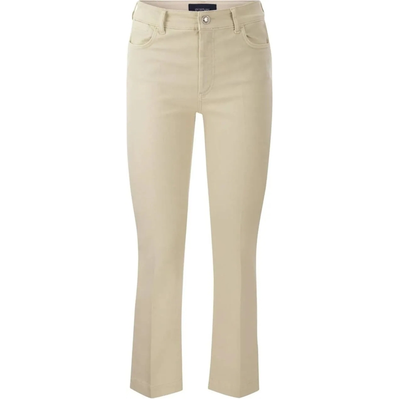 Sportmax Jeans à jambe droite Nilly Cotton Denim Jeans Neutrals