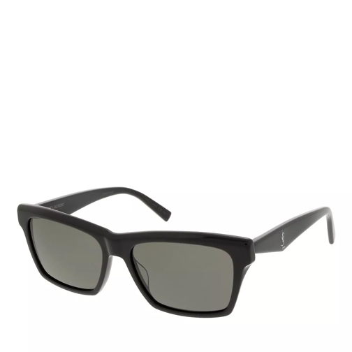 Saint Laurent SL M104-002 56 Woman Acetate Black-Black Sunglasses
