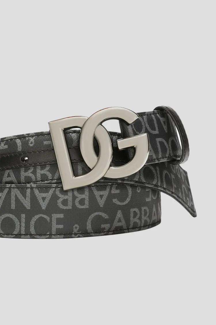 Thumbnail - Dolce&Gabbana Gürtel - Belt With Logo - Gr. 115 - in Schwarz - für Damen