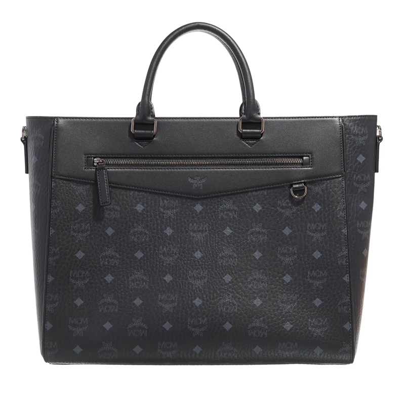 MCM Tote Diamond Vi Tote Lrg Bk Black