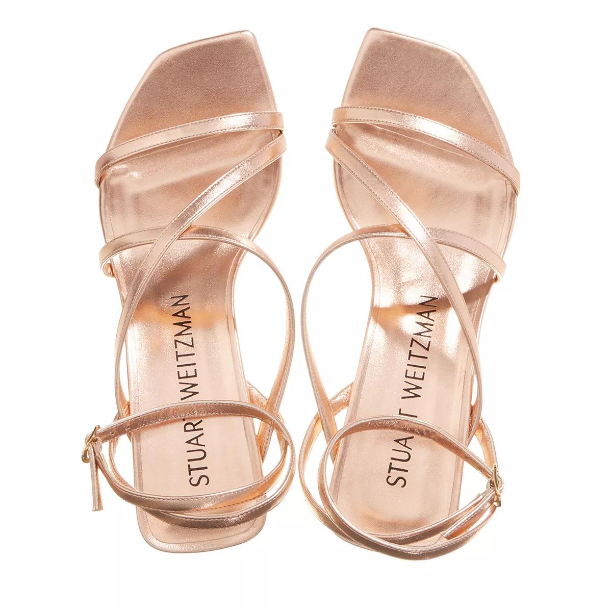 Stuart weitzman gold flat sandals online