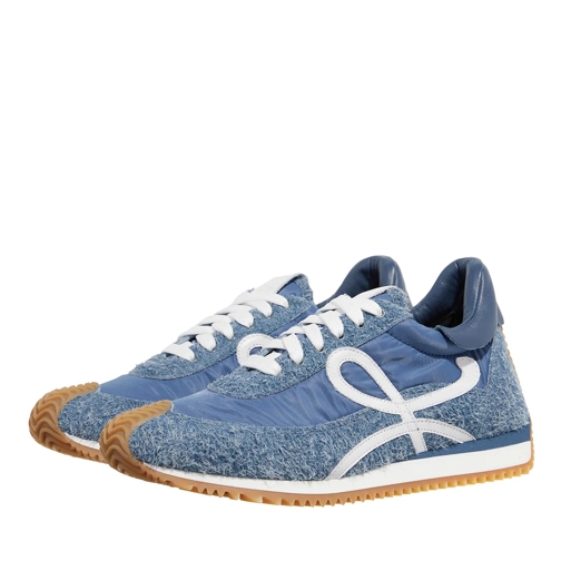 Loewe Flow Suede Sneakers Raw Denim scarpa da ginnastica bassa