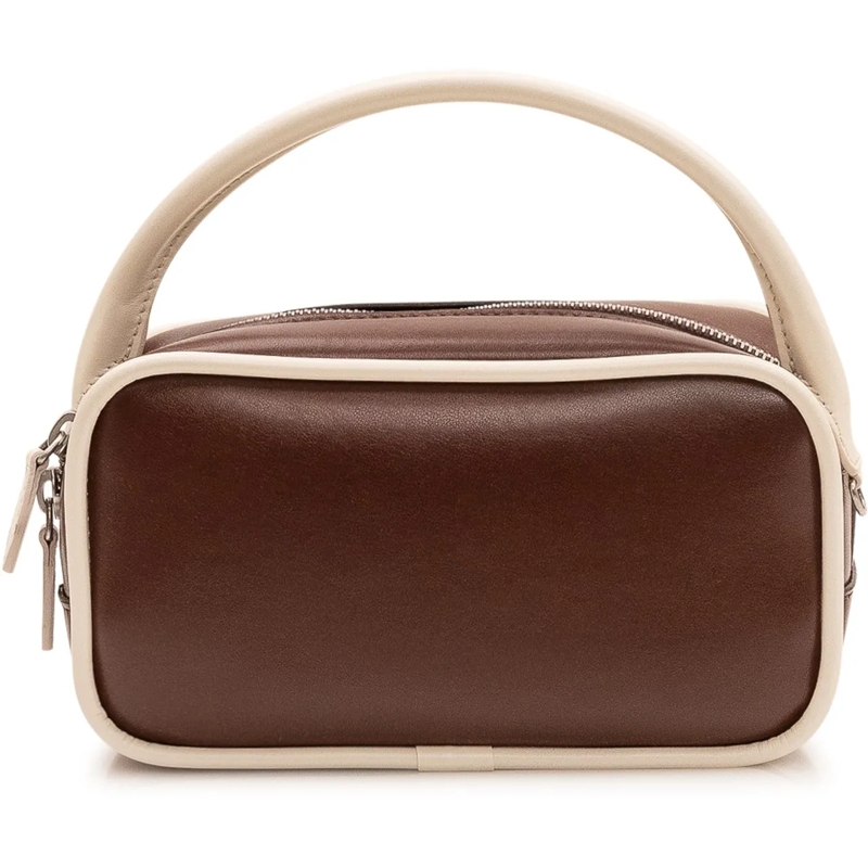 Palm Angels Schultertasche Borsa a Spalla con Logo braun(Image 4)