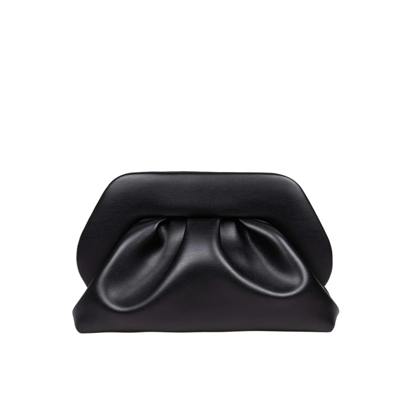 Themoirè Clutch Vegan Fabric Clutch Bag Color Black Black