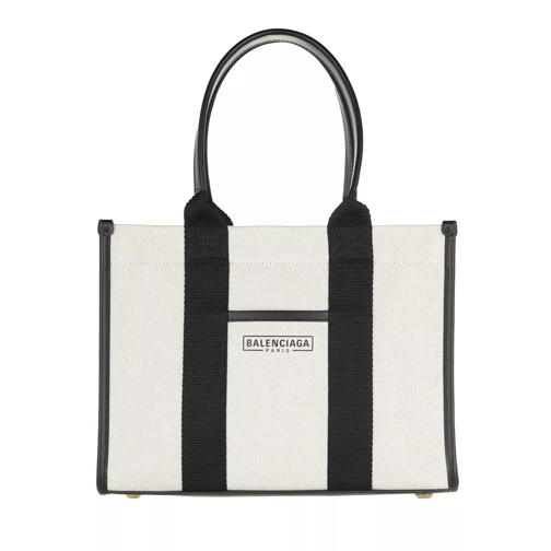 Balenciaga Hardware Small Tote Bag Cotton Canvas  Natural Rymlig shoppingväska