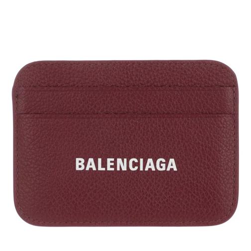 Balenciaga Cash Card Holder Dark Red/White Kartenhalter