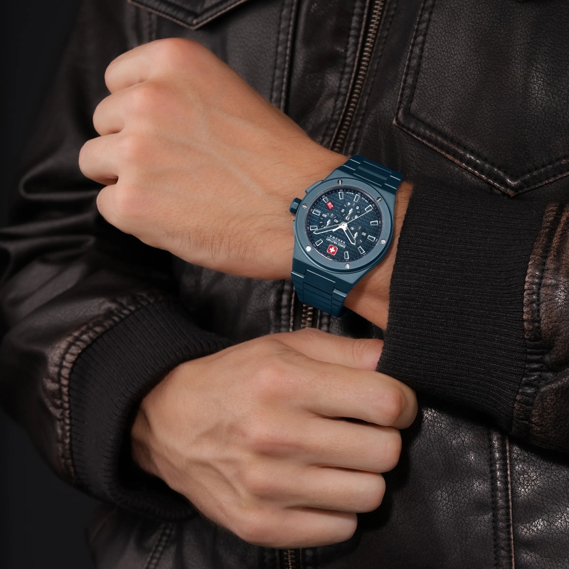 Swiss Military Hanowa Automatikuhr Quarzuhr Sidewinder Ceramic blau(Image 4)