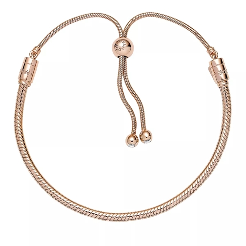Pandora Moments Schiebeverschluss Schlangen-Gliederarmband 14k Rose gold-plated Braccialetti