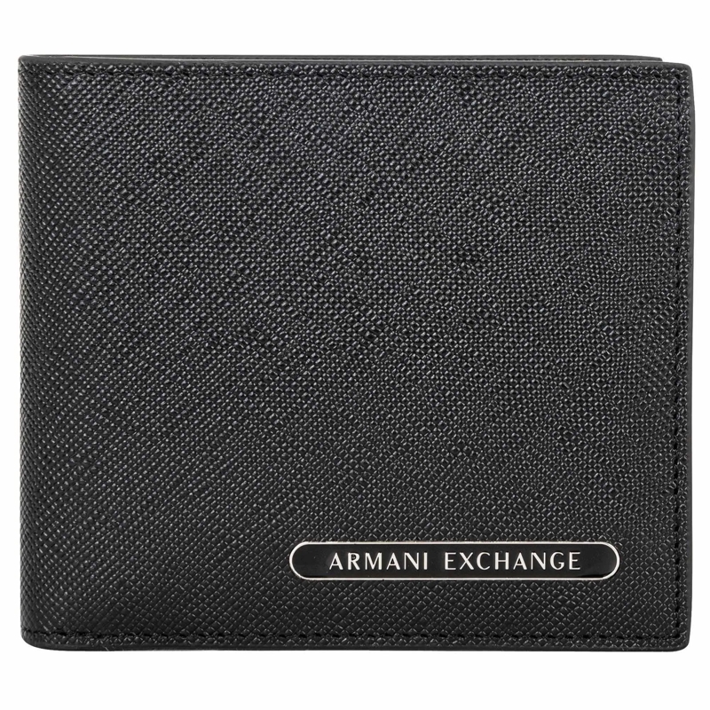Armani Exchange Geldbörse BARCELONA BIFOLD COIN POCKET 1er Pack schwarz