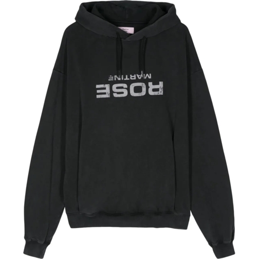 Martine Rose Sweatshirts Classic Hoodie Black Washed Rose Blk schwarz