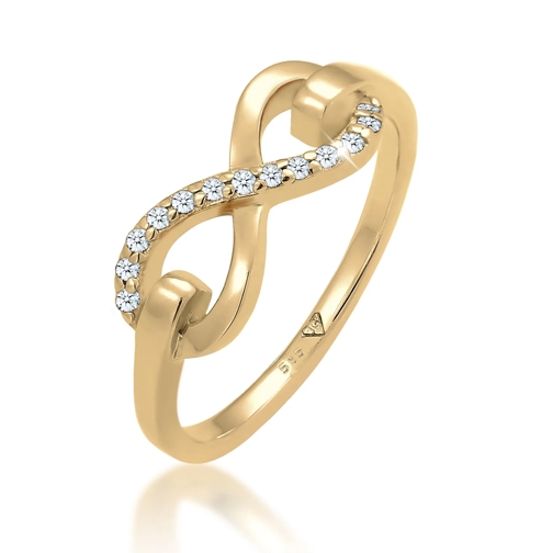 Elli Ring Ring Infinity Symbol Diamant (0.065 ct.) 585 Gelbg gold