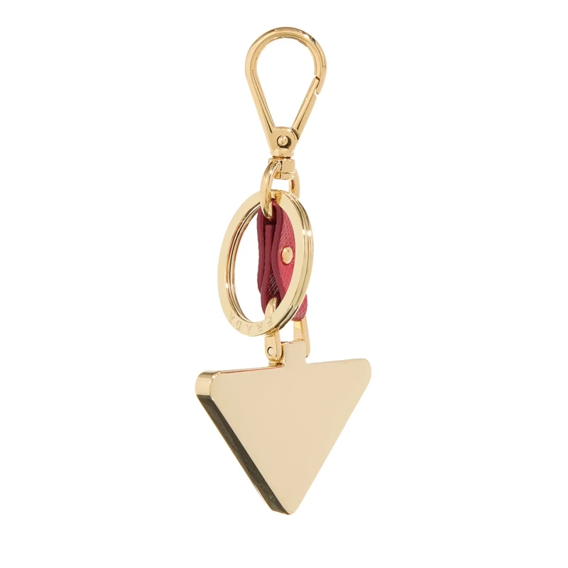 Prada Schlüsselanhänger Saffiano Metal Triangolo Red(Image 3)