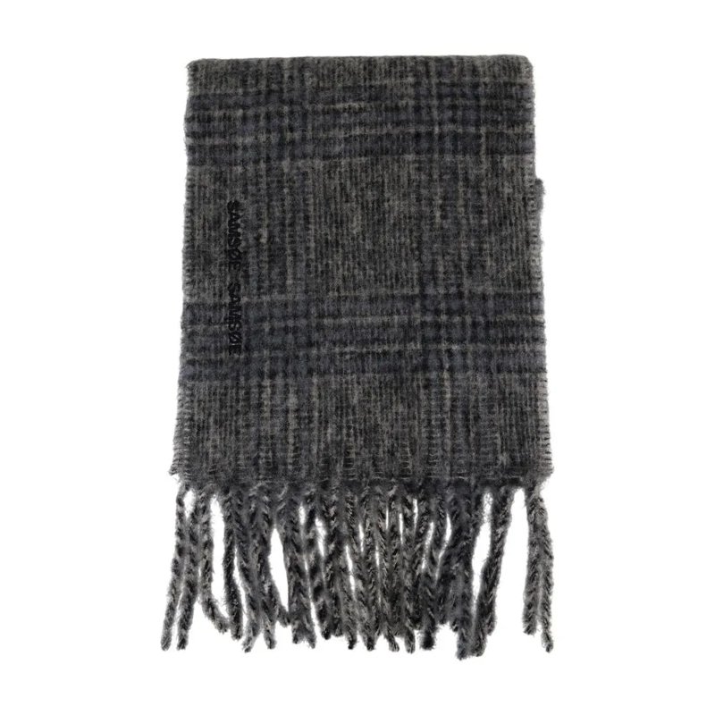 Samsøe Samsøe Écharpe légère Alex Scarf - Wool - Grey Grey