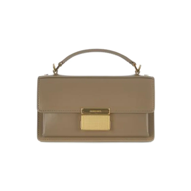 Golden Goose Crossbody Bag Structured Neutral Cow Leather Venezia Small Handb Neutrals