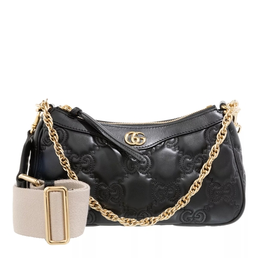 Gucci GG Handbag Matelassé Leather Black/Natural Crossbodytas