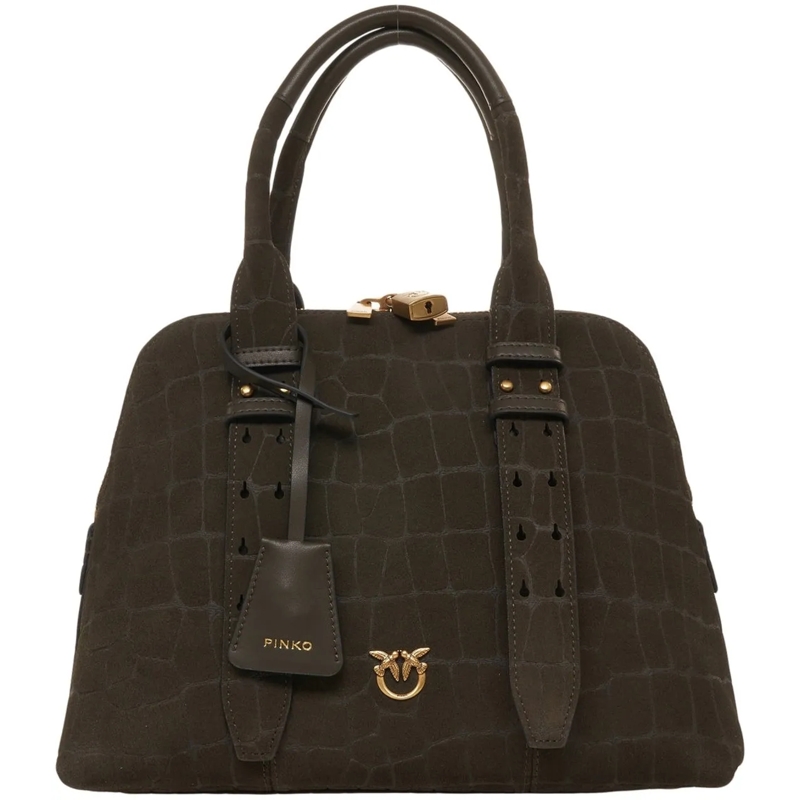 Pinko Fourre-tout Suede handbag 'Escape' grün