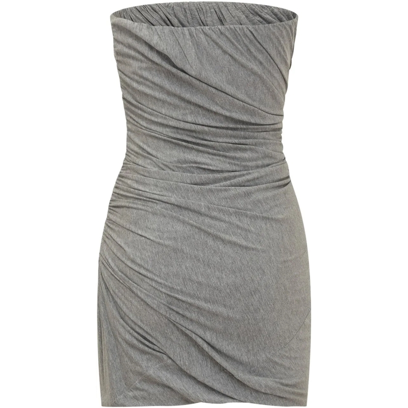 The Attico Minikleid Abito Mini Jersey grau(Image 2)